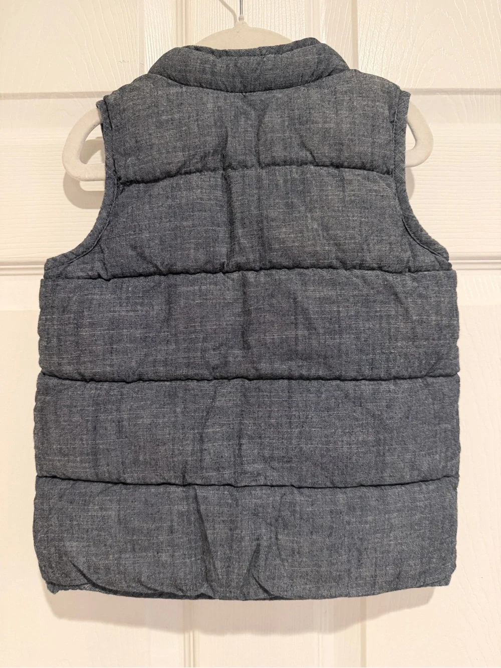 Old Navy Toddler Boys Quilted Puffer Vest Blue Chambray Size 3T
